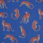 Preview: Baumwollstoff Motivdruck Leopard hellblau